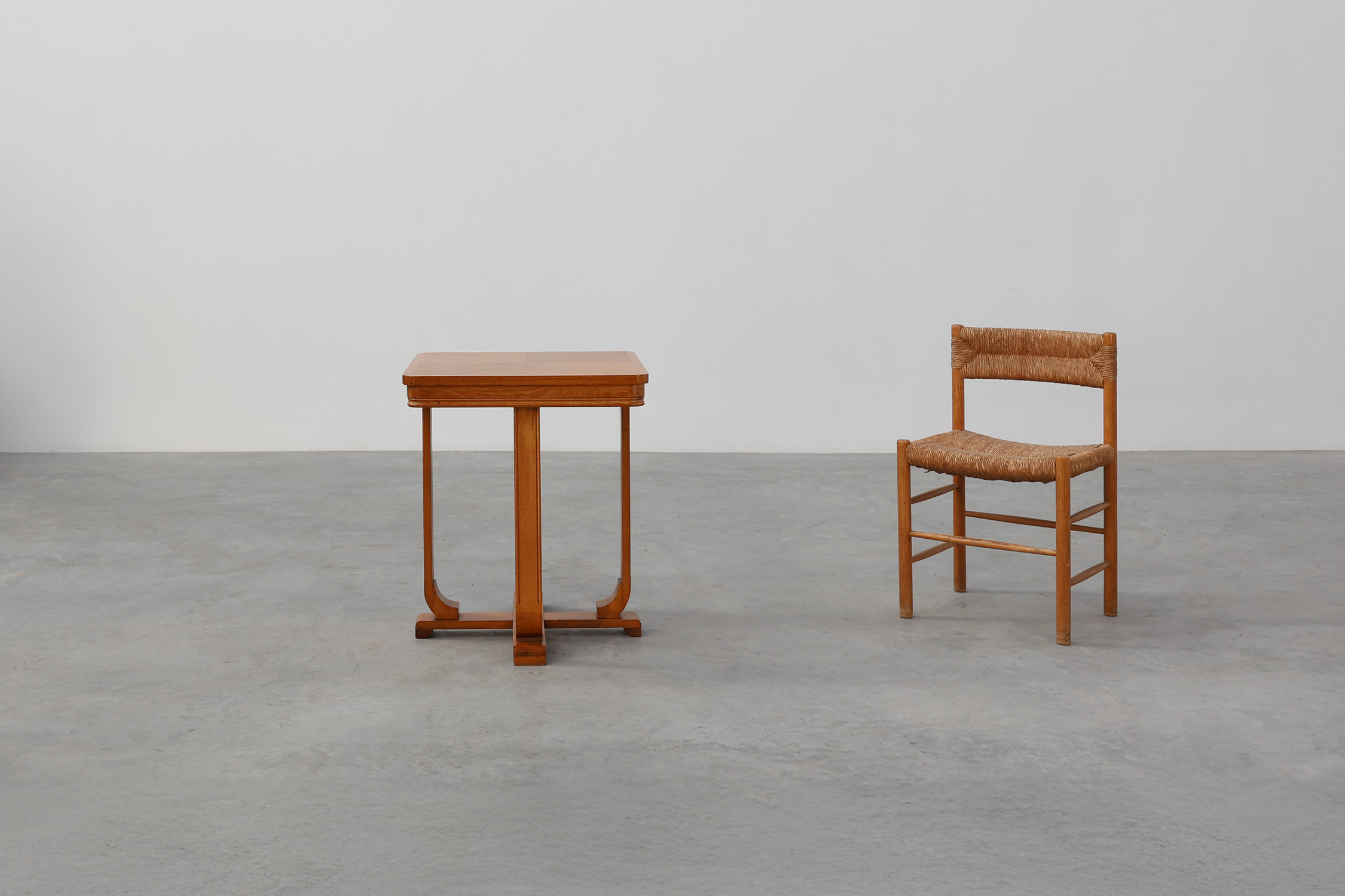 Belgian Art Deco side table with geometric top, ca. 1920thumbnail